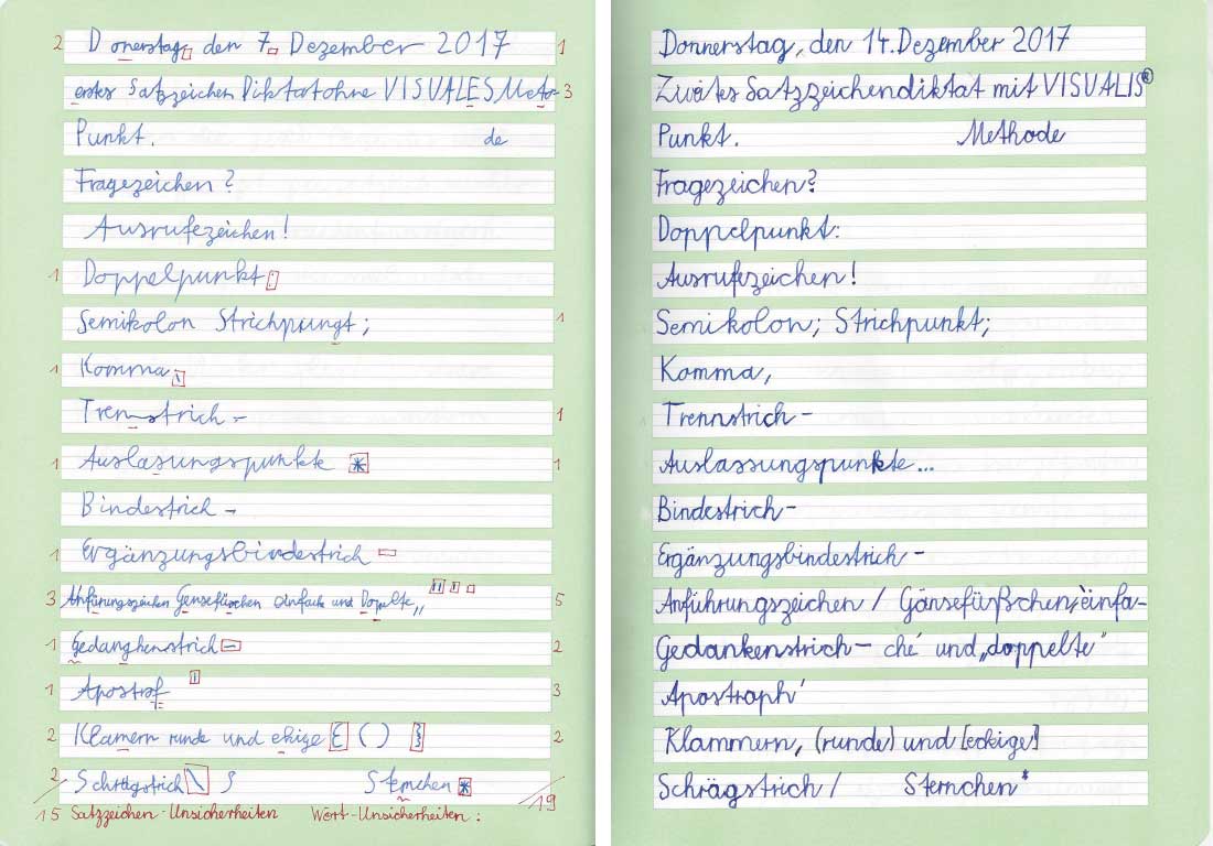 Diktat Vorher / Nachher Vergleich